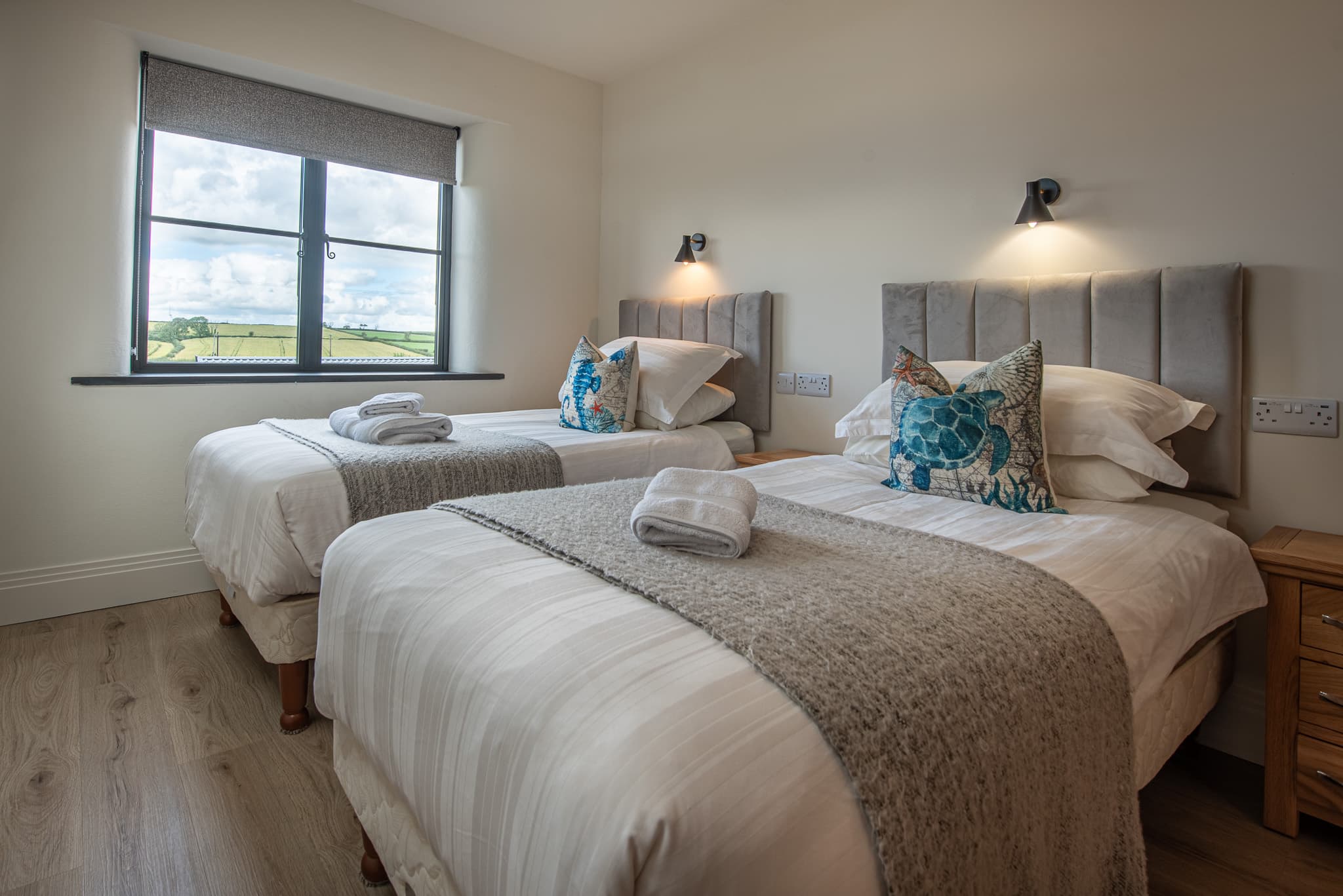 Twin bedroom at Just a Cottage