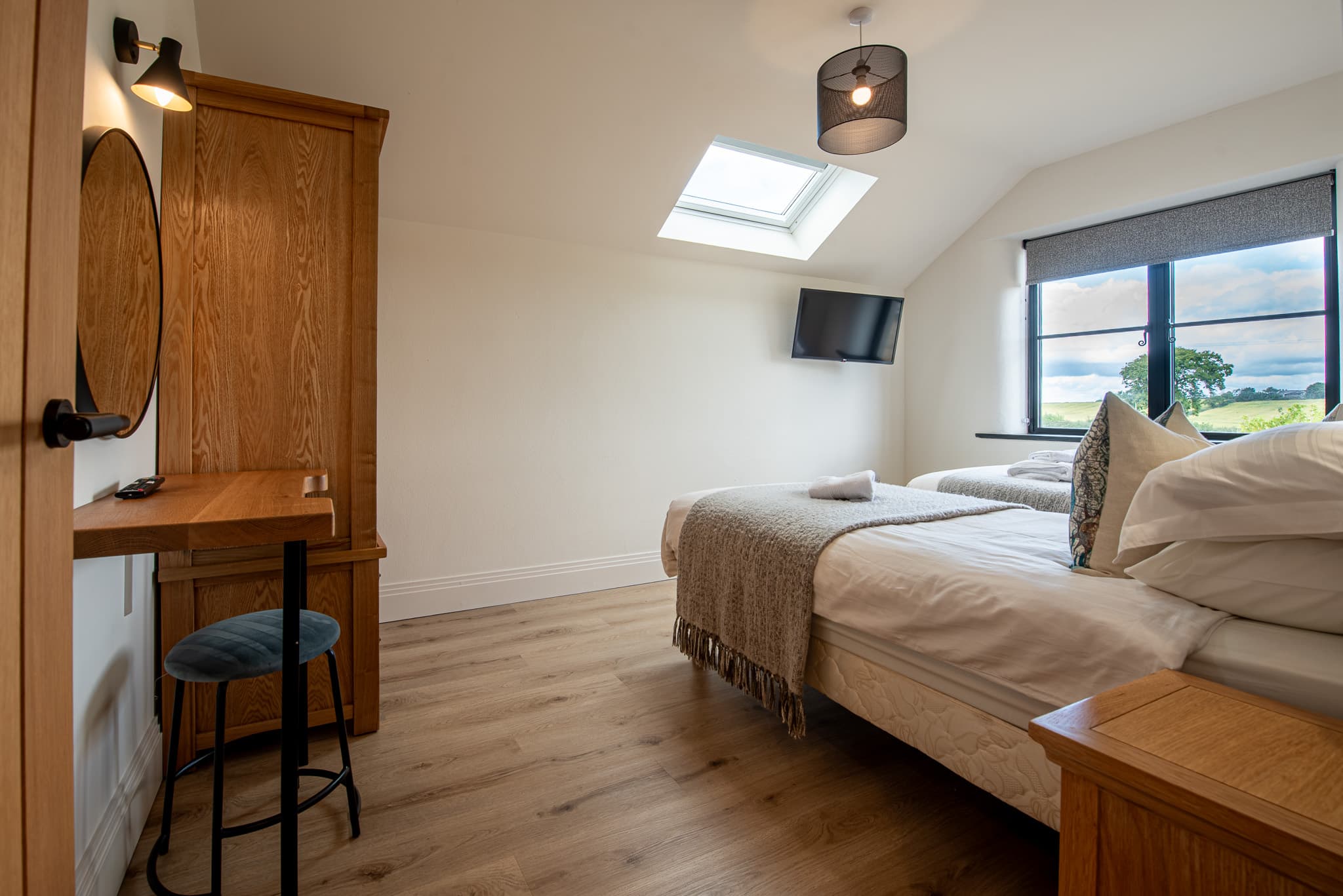 Twin bedroom at Just a Cottage