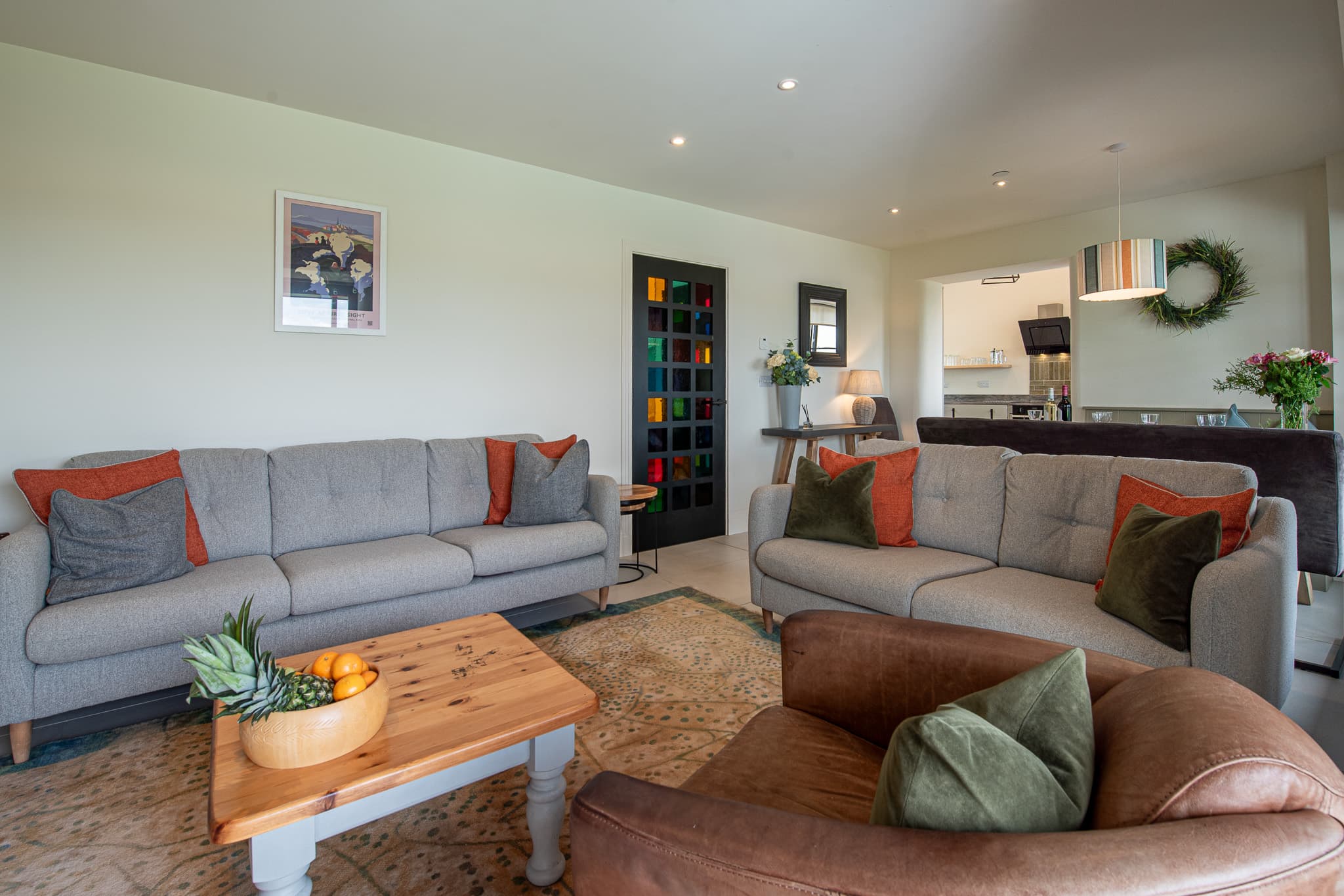 Living room at Just a Cottage, St Florence