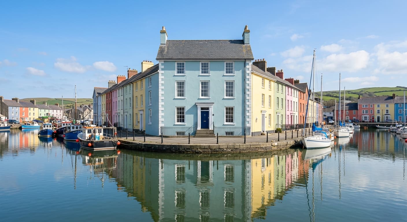 Aberaeron harbour, Ceredigion